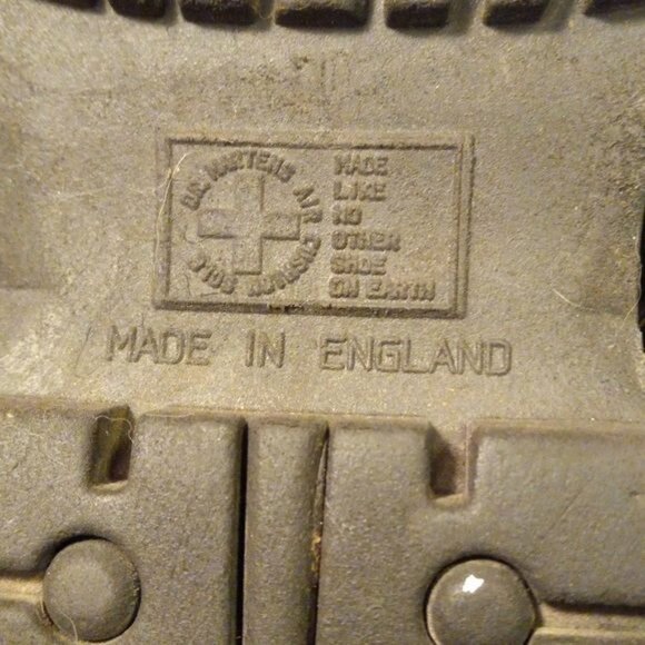 Dr. Martens Size UK 8 US 9 Black Leather Lace-Up Casual Shoes Mens Chunky Y2K - Picture 5 of 10